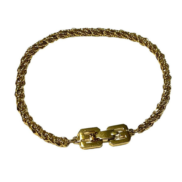 Givenchy Chain Bracelet Gold Tone Stamped GIVENCHY Paris New York - Picture 2 of 13